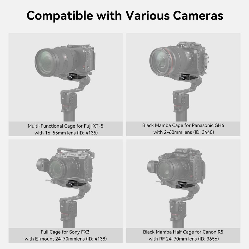 SmallRig RS 3 Mini Quick Release Clamp for DJI RS