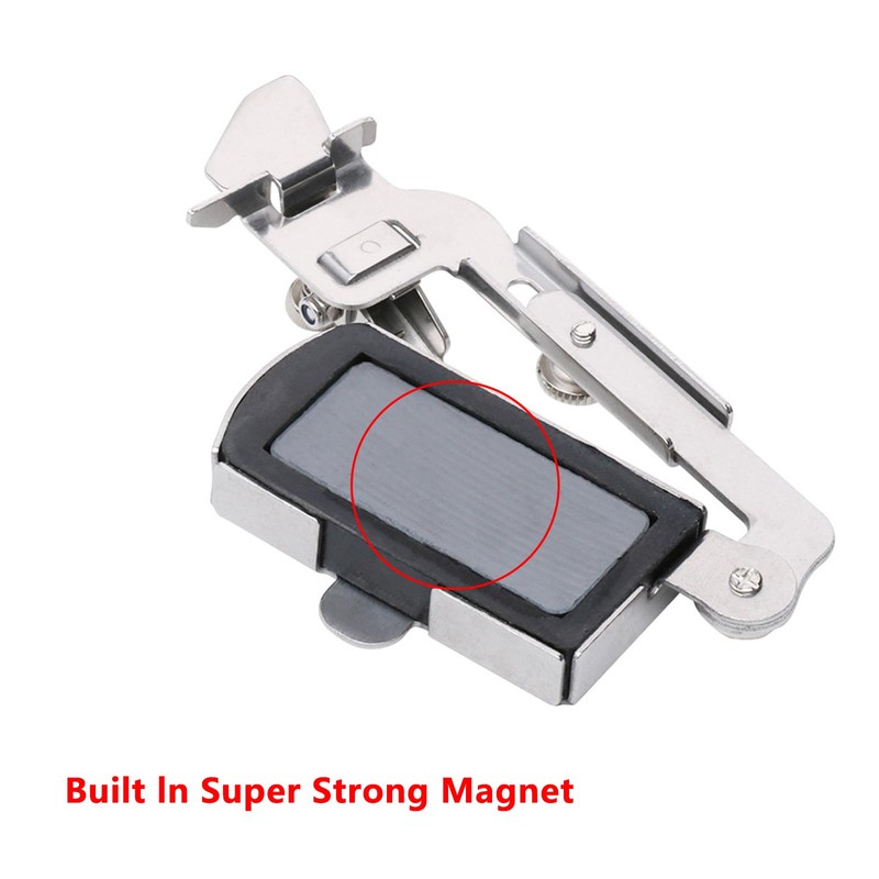 Magnetic seam guide, hem aid for sewing machine, magnetic seam
