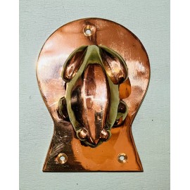 IndianShelf Brass Frog Door Knockers MCM