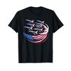American Flag Jets Flyover Patriotic Military Pride T-Shirt