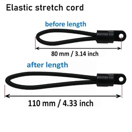 Strong Marine Products - Bungee Loops - 80mm - 10 Pack - Bunji Tonneau Ute Loop Cover Repair Pull Down Clip Fastener for BunJi Loop Ford Toyato Nissan UTE Tonneau