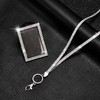 Crystal Lanyard Necklace with Card Holder for Women School Office