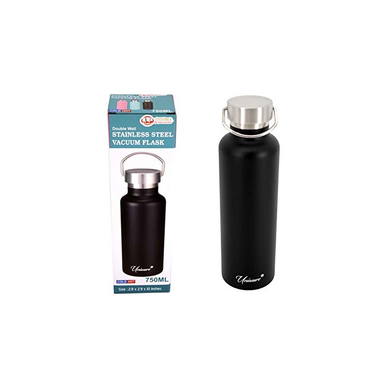 2463BK Uniware Double Wall Stainless Steel Vacuum Flask (750 mL)