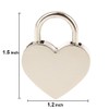 2 Pieces Small Metal Heart Shaped Padlock Mini Lock with