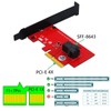 SFF-8643 to PCI-E 4X Adapter Card Converter with 1 Mini