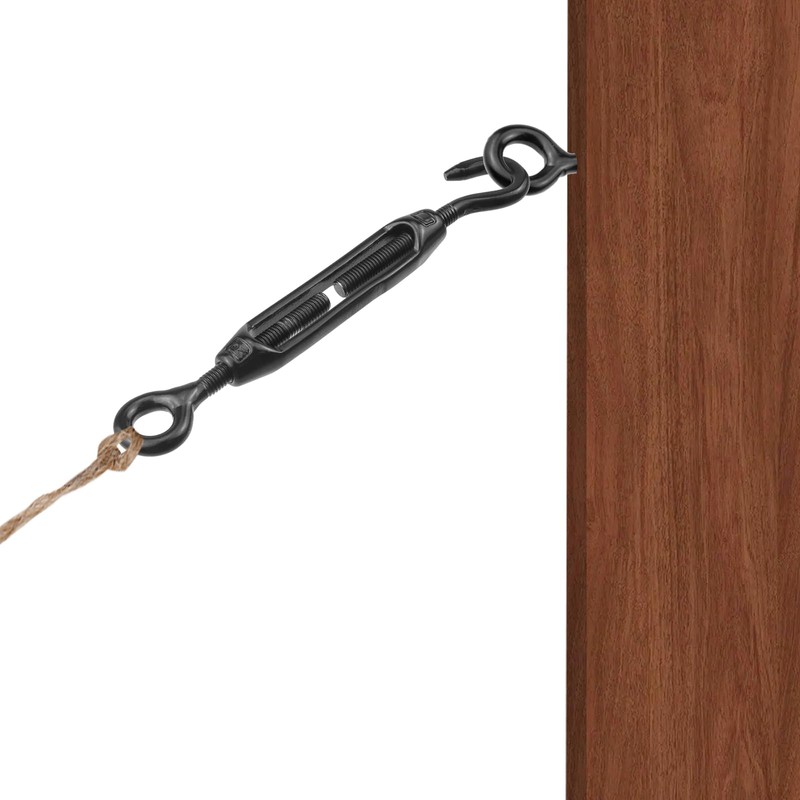 Antrader M4 Hook and Eye Turnbuckle,4Pcs M4 Stainless Steel 304