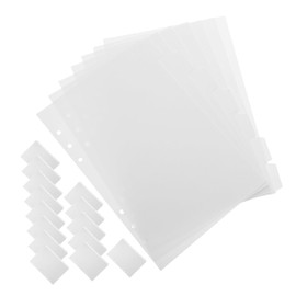 KICHOUSE 21pcs Removable Binder Dividers Tabs for Journals Planners Notebooks Efficient Indexing for Study and Work Easy Page Design