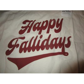 Old Navy Womens Matching Holiday Graphic T-Shirt Fall Happy Fallidays XXL