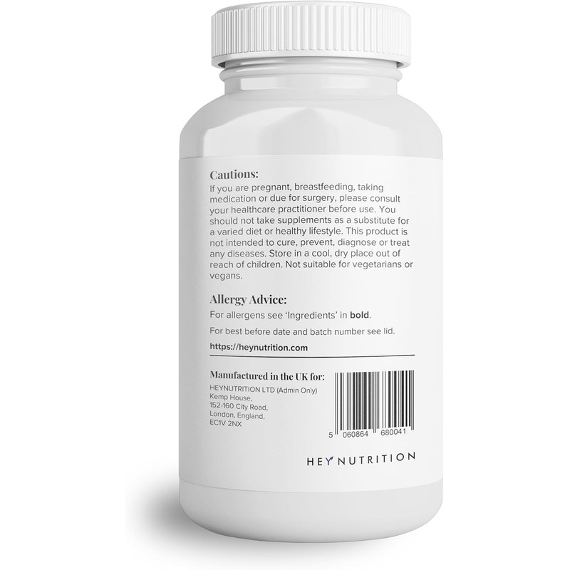 Hey Nutrition Pure Omega-3 Fish Oil 2000mg with Vitamin E