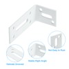 sourcing map Adjustable L Corner Braces, 4Pcs 80 x 40