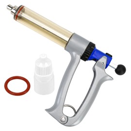 50ML Semi Adjustable Continuous Repeating Syringe Auto Injector – Livestock Pump Automatic Injectors for Syringes – Cattle, Cow, Goat, Sheep, Pig Veterinary Tool