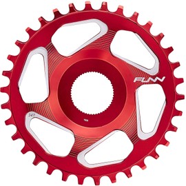 Solo ES Narrow Wide Chain Ring for Shimano E-bike (38T, Red)