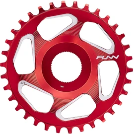 Solo ES Narrow Wide Chain Ring for Shimano E-bike (38T, Red)