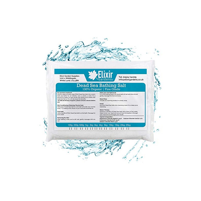 Elixir Gardens ® Dead Sea Bath Salts | 250g Bag