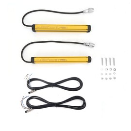 Safety Light Curtain Sensors, Light Curtain Sensor Switch, DC10-30V 4 Beams Switch Safety Light Grid, BEM0440-C-120NB Safety Light Grid Security Device Optical Grid Sensor