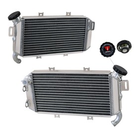 Korelox 39061-0215 Radiator Compatible with 2006-2008 Kawasaki Ninja 650R Series EX650 EX650A EX650J, 1 Row Full Aluminium Motorcycle Cooling Radiator