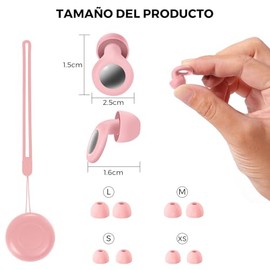Tapones de Oídos para Dormir, 30 dB de Reducción de Ruido, Reutilizable, Tapones Auditivos Silicona con 4 Pares de Almohadillas para Dormir, Estudiar,