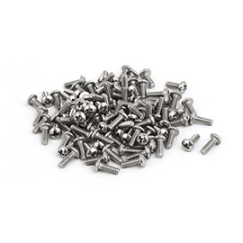 IIVVERR 4#-40x5/16-inch 304 Stainless Steel Phillips Pan Head Machine Screw Bolt 100pcs (4# -40x5 / 16-inch 304 Acero Inoxidable Phillips Pan Head Tornillo de Tornillo de Máquina 100 unids