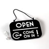 Open Closed Sign Be Right Back with Suction Cup, Vintage