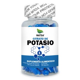 NATSA Citrato de Potasio 100 cápsulas, calidad Premium