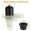 Earthtec Truck Windshield Wiper Washer Fluid Pump for Peterbilt 104307