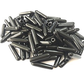 Jocon SF9000 Flexible Vinyl Round End Caps Shelf Organizer Tip Caps Wire Thread Protector Cover (Inner Dia 3mm, Black)