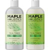 Tea Tree Shampoo and Conditioner - Australian Tea Tree Oil Scalp Exfoliator and Clarifying Shampoo for Greasy Hair and Scalp - Sulphate Free Hair Shampoo and Conditioner for Dry Damaged Hair - 236 ml