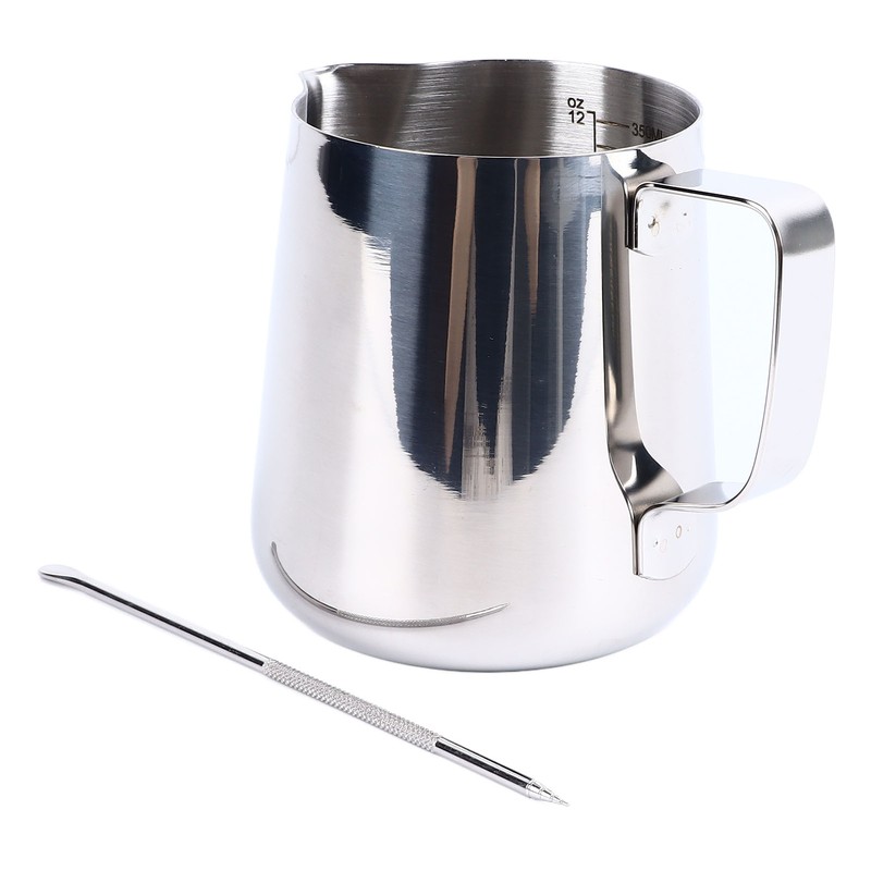 Milk Frothing Pitcher 350ml 304 Stainless Steel Milk Jug Coffee