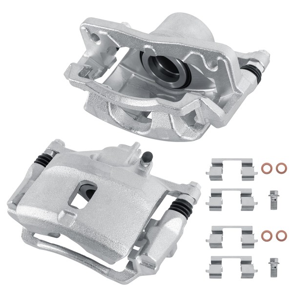 EVERESTWAY 2PCS Front Disc Brake Calipers Assembly with Bracket Compatible