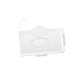 Kisangel Box Tissue Bag Wet Wipes Travel Wipes Dispenser Paper Towel Dispenser Wall Mount Wipe Containers Refillable Flushable Wipes Dispenser Refillable Wipes Pouch Transparent