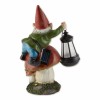 Accent Plus HOME GARDEN FANTASY DECOR GNOME ON MUSHROOM SOLAR