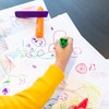 Crayola Triangle Toddler Markers (8ct), Easy Grip Washable Markers for