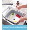 DUOFIRE Foldable Wash Basin 9L（2.37 Gallons）Dish Tub Collapsible Portable Dishpan