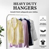 Premium White 10-Pack Hangers - Extra Strong 17-inch Plastic Coat