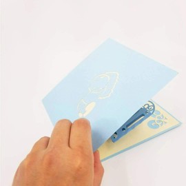 Boy Baby Crib Pop Up Card, Pop Up Congrats Greeting Cards for Newborn Babies, Gifts for New Parents, Baby Shower | Pop Card Express (Baby Crib Pop Up Card (Blue))