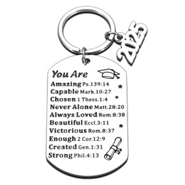2025 Graduation Gifts for Him Her Class of 2025 High School Graduation Gifts Bulk for Boy Girl Graduate Souvenir Keychain for College Middle School Religious Graduation Stuff for Senior Students Nurse