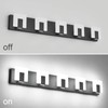 Aipsun 5 Lights Modern Black Vanity Light Up and Down