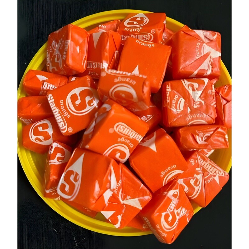 Starburst ALL ORANGE Fruit Chews BULK Candy - ONE POUND