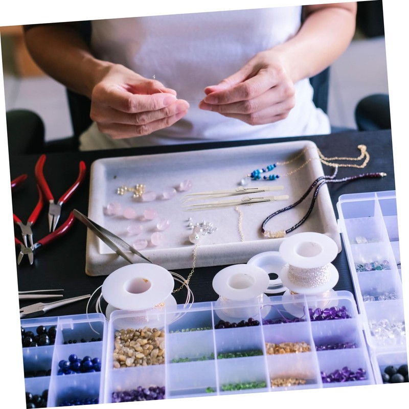 Outanaya 2pcs Stainless Steel Multi-purpose Jewelry for Electronics Lab Ergonomic