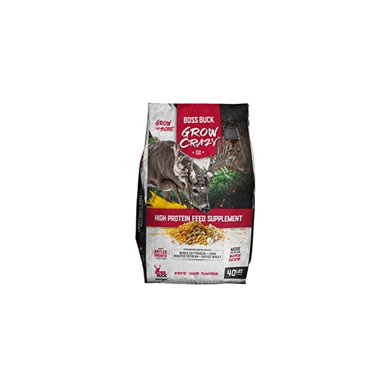 Boss Buck Grow Crazy 40lb High Protein Feed Supplement for
