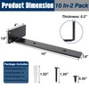 VICVIK 10 Inch Floating Shelf Bracket, Hidden Heavy Duty Hardware
