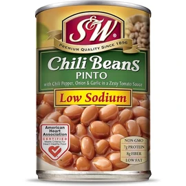 Low Sodium Pinto Chili Beans, 15.5 Ounce Cans (Pack of 12)