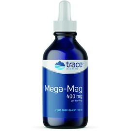 Trace Minerals Mega-Mag Magnesium Supplement - 4Fl Oz Low Sodium Dietary Supplement - Ultra-Concentrated 400mg