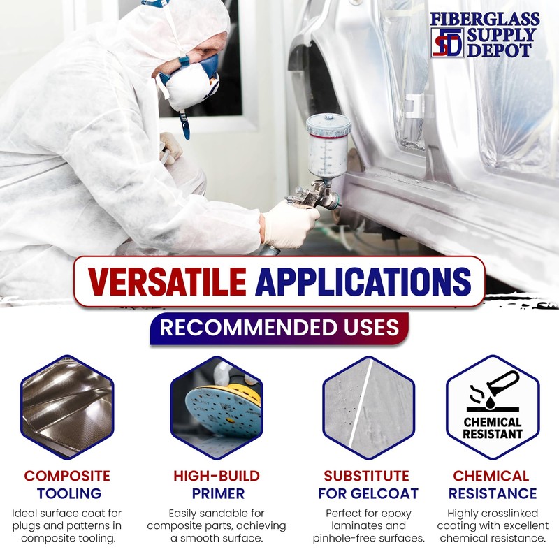 Hawkeye Industries Duratec 707-002 Grey Surface Primer with Hardener Quart