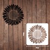 FINGERINSPIRE Sunflower Stencil Template 30 x 30 cm Plastic Large