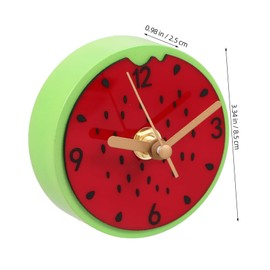 CIYODO Small Magnetic Fruit Clock Watermelon Pattern Design for Fridge Decor Convenient Timekeeping and Stylish Home Accent for Kitchen and Living Spaces