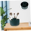 SHOWERORO Compartment Makeup Brush Organizer Rotating Desktop Stationery Holder for