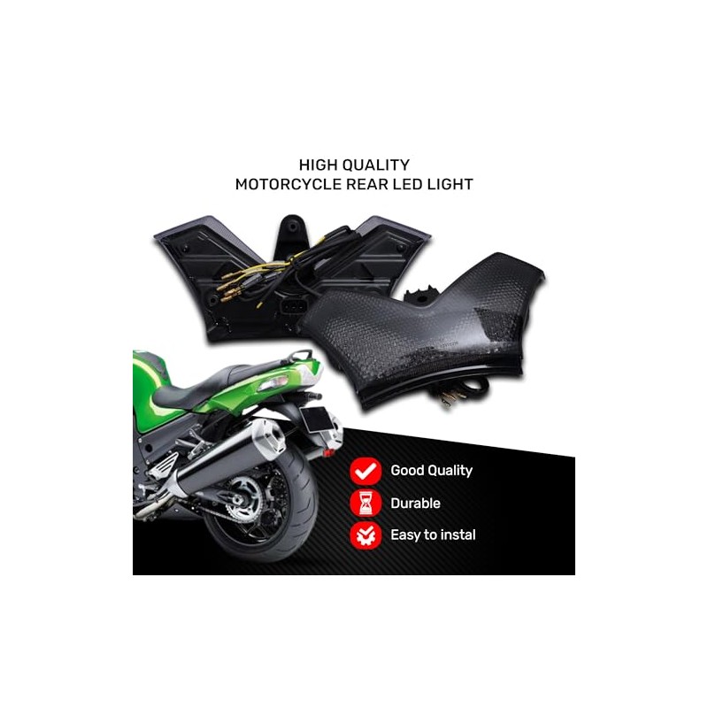 aVDB -moto LED Brake Light/Rear Light Compatible with Kawasaki ZZR