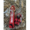 New Squid Game Circle Worker Keychain 3D Red Black
