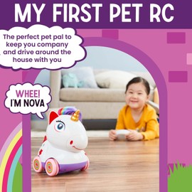 Flybar Poko Petz, Remote Control Car for Toddlers Unicorn Toys- 2.4GH for Boys and Girls, Light Up, Singing, Talking Toy, Preschool, Best Birthday, Toddler Gifts for Ages 3 and Up